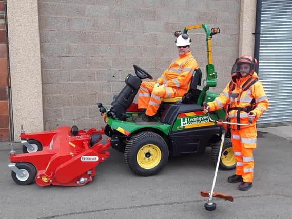 The county council is launching its annual programme of grass cutting across Harborough and throughout Leicestershire this month.