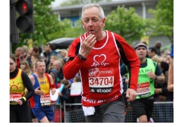 Bill Kerr at the 2015 London Marathon.