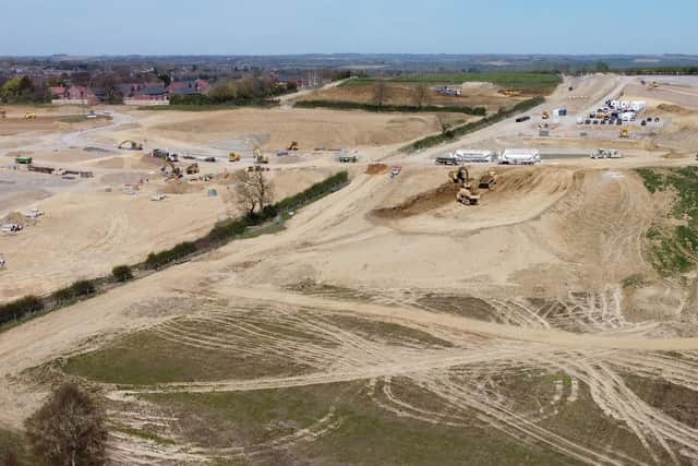 Work has started on the Davidsons Homes site located to the south east of Market Harborough.
PICTURE: ANDREW CARPENTER