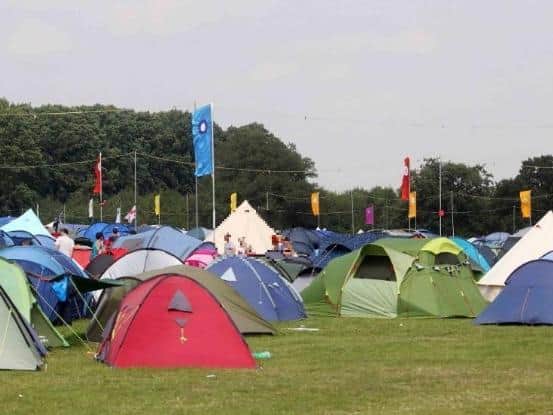 Camping at Shambala Festival (library image).