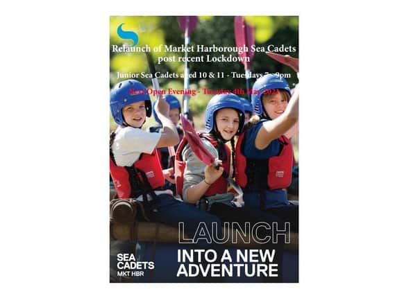 Market Harborough Sea Cadets are holding an open evening tonight (Tuesday) as they seek young new recruits. The organisation will be staging the special get-together from 7pm-9pm at St Dionysuis Church Hall on Coventry Road, Market Harborough.