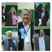Some of the winning Conservative councillors.