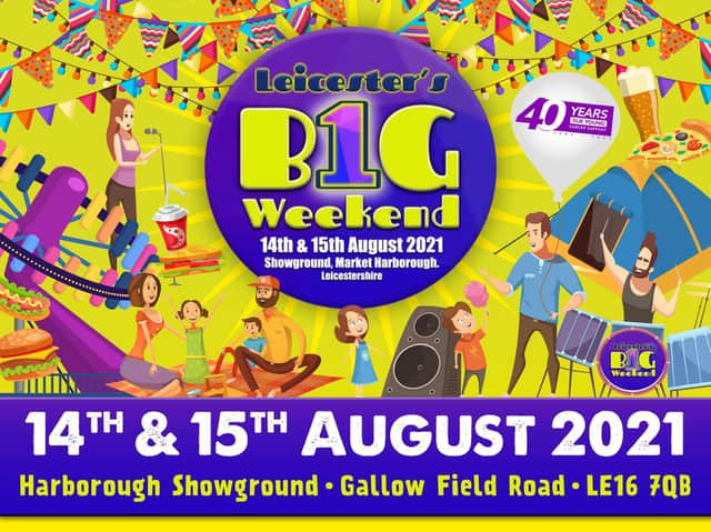 The two-day festival dubbed One Big Weekend is to be staged at the 90-acre Showground site off Leicester Road, Market Harborough, to support Sue Young Cancer Support.