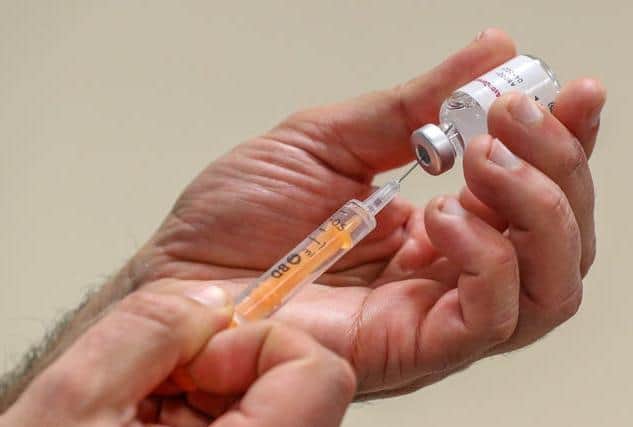 Nearly half of people in Harborough have received two doses of a Covid-19 vaccine, figures reveal.
