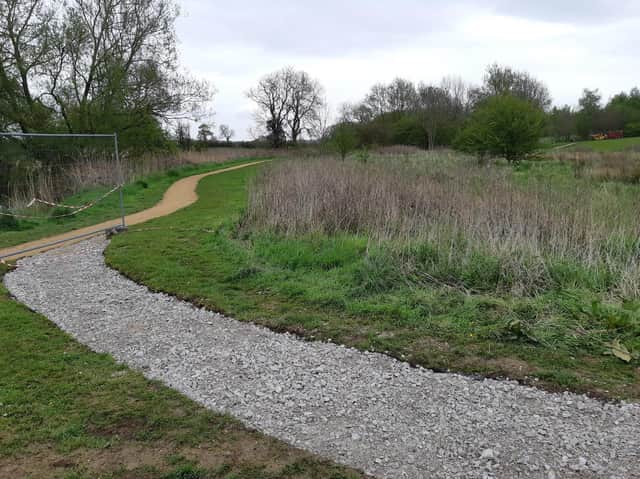Work is being carried out at Lutterworth Country Park to improve public access and prevent flooding.