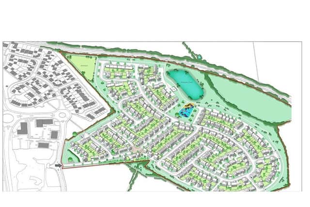 The scheme to build 350 properties on a 36-acre chunk of land off Eady Drive was resoundingly rubberstamped by Harborough council’s planning committee last night (Tuesday).