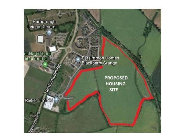 The scheme to build 350 properties on a 36-acre chunk of land off Eady Drive was resoundingly rubberstamped by Harborough council’s planning committee last night (Tuesday).