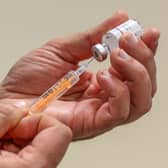 Nearly three-quarters of people in the Harborough district have received two doses of a Covid-19 vaccine, figures reveal.