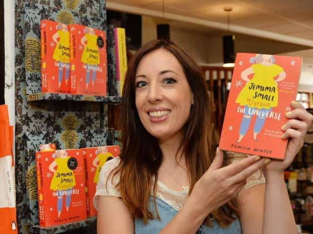 Tamsin Winter with her last book, Jemima Small Versus the Universe, which received massive acclaim last year. She will be signing her new book, Girl (in Real Life), in Market Harborough on Thursday July 8.