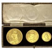 A Victorian coin set.