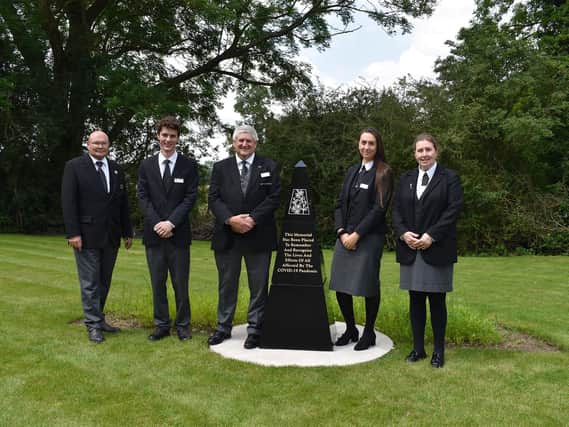 The Great Glen Crematorium team (L-R): Simon Jordan, Isaac Ford, Harvey Watson, Georgia Coppel-Rose, and Mandi Cresswell.