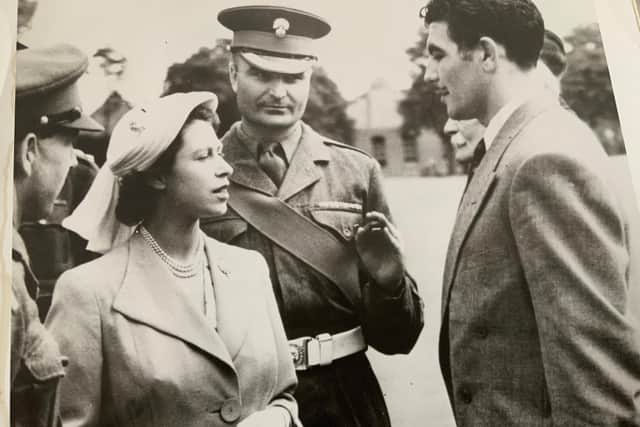 Jack Gardner with the then Princess Elizabeth