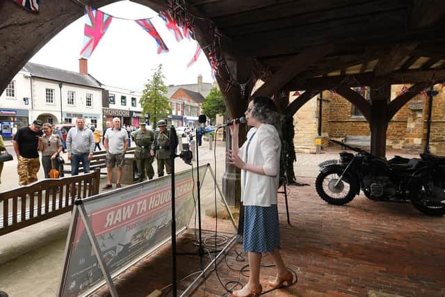 Anne-Marie Marlow sings during Underneath the Arches event under the Old Grammar School.
PICTURE: ANDREW CARPENTER