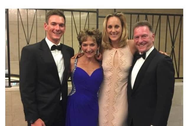 L-R: Dylan Fletcher, Jane, Fletcher, Charlotte Dobson, Graham Fletcher.