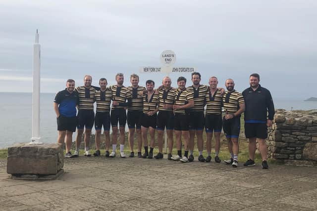 Harborough friends have completed an epic cycle ride of almost 1,000 miles in memory of Ellis White who died from Covid-19 at the age of just 24.
