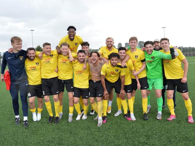 Harborough Town enjoyed a win over Rothwell Corinthians in the previous round of the FA Cup and take on higher-ranked Biggleswade FC in the competition this weekend. Picture by Andrew Carpenter