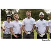 Harry Wootton-Cook, Jake Houlichan, Liam King, Joseph Davies and Macauley Sharpe have raised over £1,300 for a top cancer charity after conquering a tough 72-hole golfing marathon in Kibworth. Photo by Andrew Cooper.