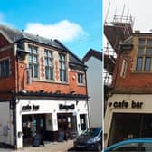 A row has blown up after the iconic Victorian windows of the former Enigma nightclub in Market Harborough have been removed as the historic building is turned into new flats.