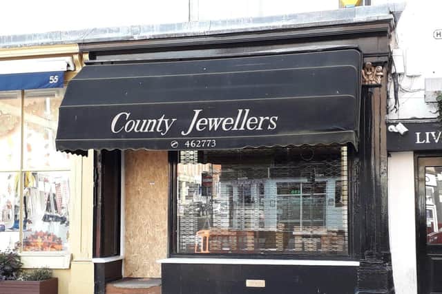 John Smith and Henry Barry have appeared at court after the burglary at County Jewellers on the town’s High Street last autumn.