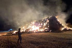 Fire crews from Desborough and Corby fought the ferocious blaze on Pipewell Road off the A427 for several hours.