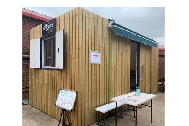 The Market Harborough Fixers is up and running again in the Repair Cabin at the Eco Village on St Mary’s Road, Market Harborough.