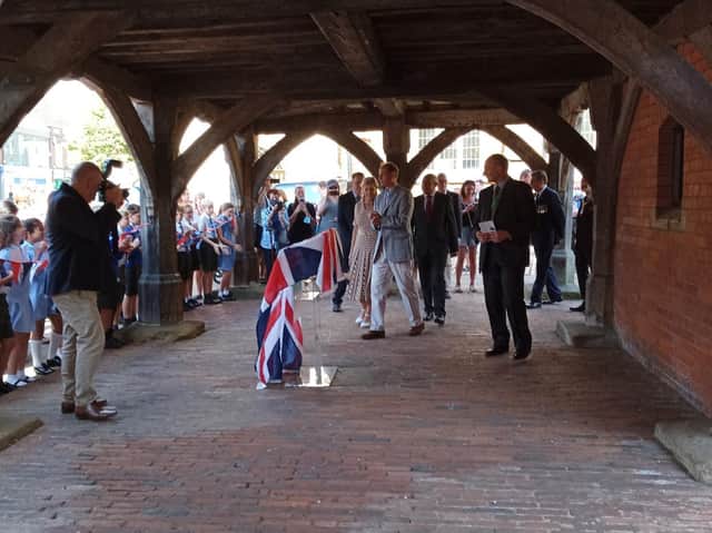 The Earl and Countess of Wessex made a top-secret tour of Market Harborough yesterday (Wednesday) in the first royal visit to the town for many years.