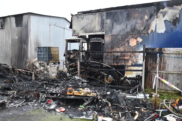 Lord Curtis Lodge forced a terrified family-of-six to flee for their lives when he set two caravans alight after he torched his ex-girlfriend’s caravan.