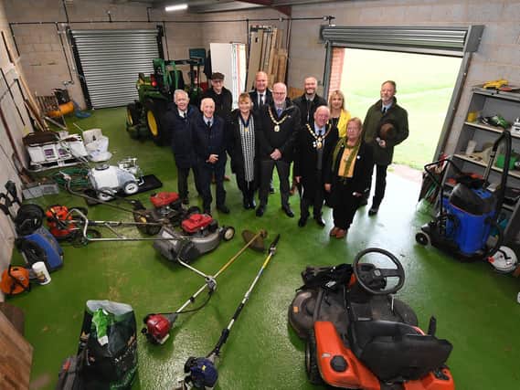 A new £40,000 equipment and maintenance building has been opened at Lutterworth Rugby Football Club.
