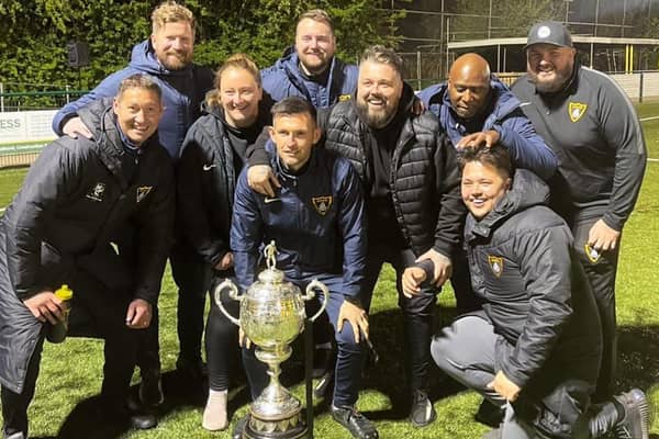 Mitch Austin and his Harborough Town staff will be plotting a derby-day success at Corby Town this weekend