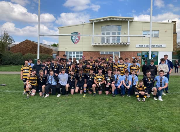 Market Harborough RUFC under-15s beat Hinckley to win the County Cup