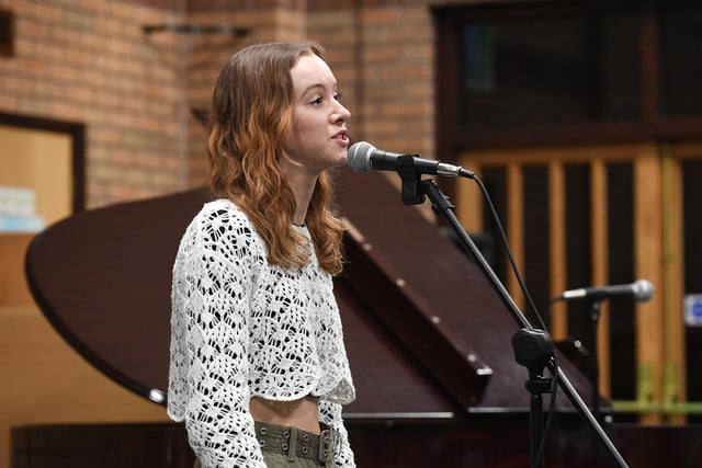 Last year's winner Lily Ingall performs.
PICTURE: ANDREW CARPENTER