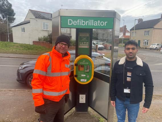 A good call - Ricky Mistry from Platform and Nick Algate from Broughton Astley Parish Council.