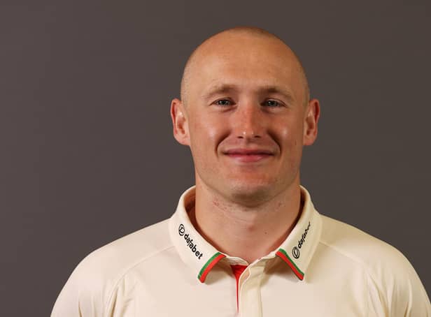 Callum Parkinson of Leicestershire CCC. (Photo by Matthew Lewis/Getty Images)