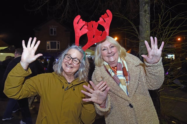 Santa's reindeer - Jane Beaumont and Hilary Bramley.
