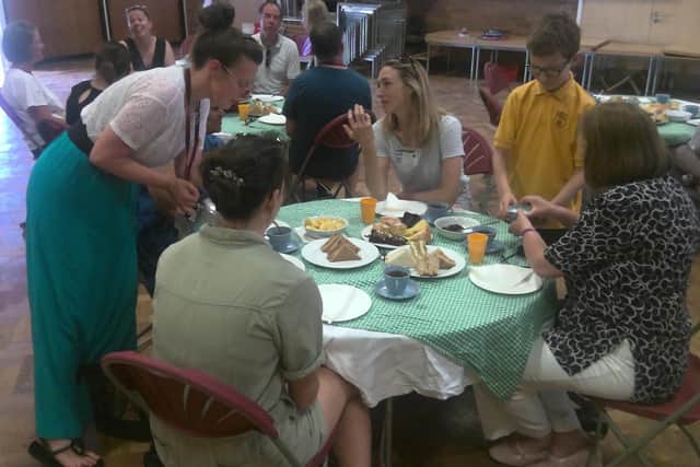 Market Harborough C of E Academy on Fairfield Road staged the tea party to thank its army of volunteers.