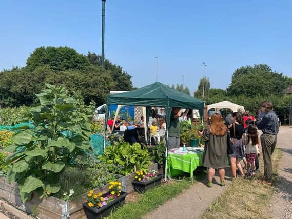 Funding was recently given for an environmental day at local allotments.