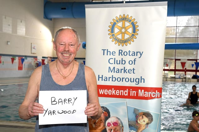 Solo swimmer Barry Yarwood.