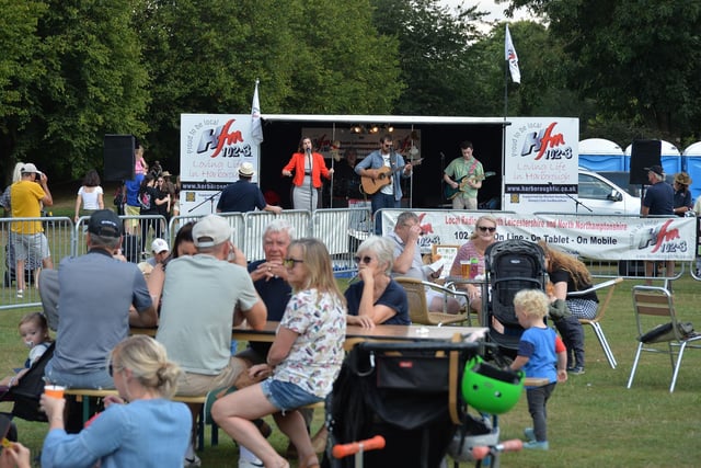 The Amber Liadon Project on stage during the Food and Drink Festival at Welland Park during the Bank Holiday weekend.