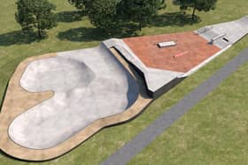 The planned concrete skate park will sit on the site of the old skatepark