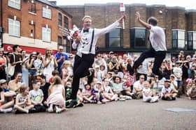 Garaghty and Thom’s Street Comedy proved a hoot! Image: John Routledge
