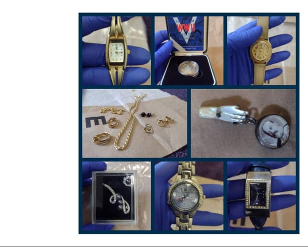 Police are appealing for owners of the jewellery to come forward