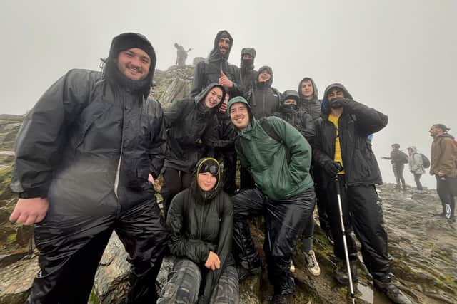 Tia and her fundraising team reach the top of Mount Snowdon!
