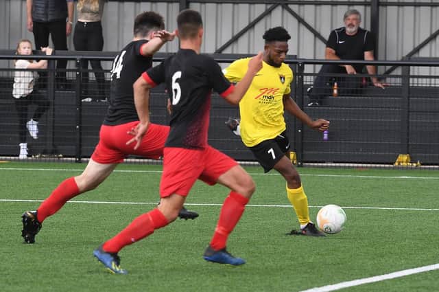 Nat Ansu has scored an incredible nine goals in his last two games for Harborough Town