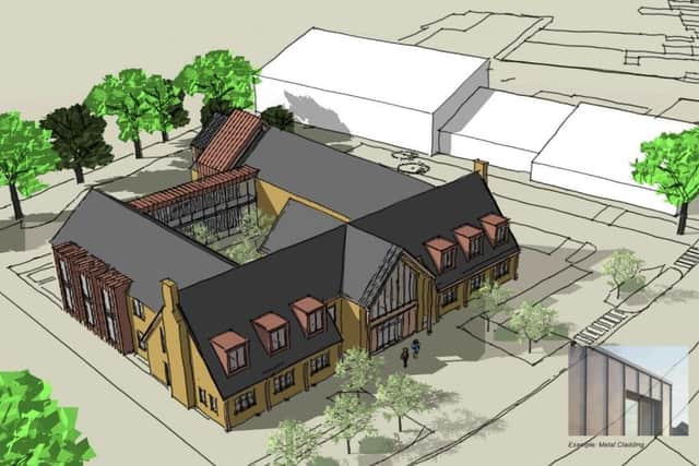 A design of what the hospital could look like. Created by Concept Zero Architects — Market Harborough.