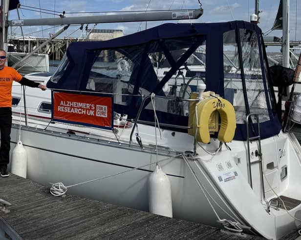 Paul on his boat. Picture: Paul Smith