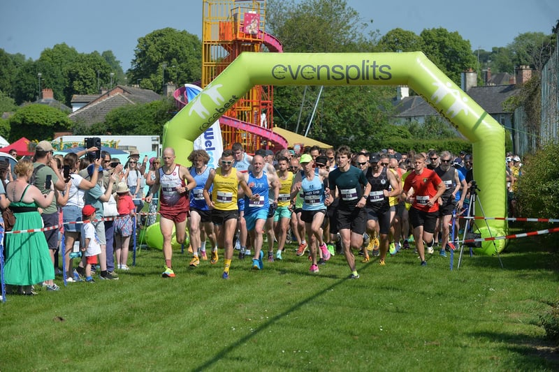 The 10km fun run sets off from Symington's Recreation Ground.