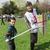 Scouts attempt to take on St George himself.