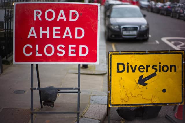 Diversions are currently in place