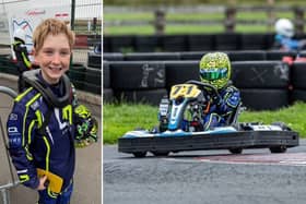 Lutterworth's Austin Dunk is progressing nicely in his junior karting career.