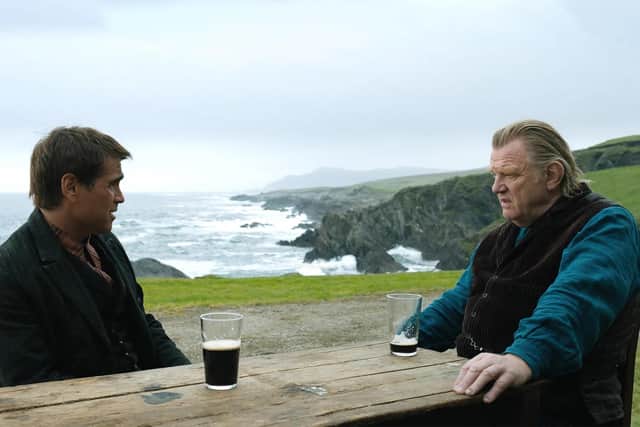 Colin Farell and Brendan Gleeson in Martin McDonagh's Banshees of Inisherin, 2022